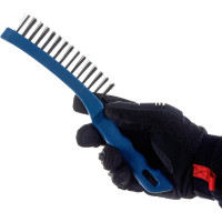 Кордщетка (ручная, 3-рядная, стальная, 280 мм) КОБАЛЬТ 248-641