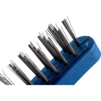 Кордщетка (ручная, 3-рядная, стальная, 280 мм) КОБАЛЬТ 248-641