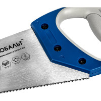 Ножовка по дереву 350 мм, шаг 2 мм/12 TPI, закаленный зуб, 3D-заточка КОБАЛЬТ 248-788