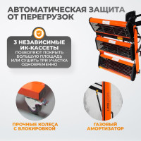 Трехкассетная сушка мобильная ИК WIEDERKRAFT WDK-3AT