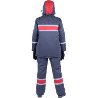 Женский утепленный костюм ГК Спецобъединение АНГАРА серый-красный, размер 88-92, рост 158-164 Кос 469/ 88/158