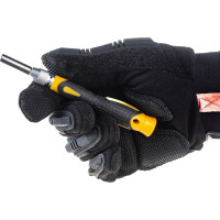 Отвертка с битами для точных работ FIT IT (30 CrV бит, гибкий переходник 190 мм, лупа, в пластиковом футляре) 56190