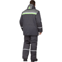 Утепленная куртка ГК Спецобъединение ВЬЮГА темно-серая, размер 88-92, рост 182-188 Кур 322/ 88/182