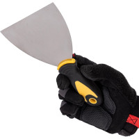 Шпатель FIT нерж.сталь, прорезиненная ручка, 4", 100мм 06696