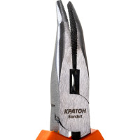 Изогнутые тонкогубцы 150 мм Кратон Standart 2 12 02 009