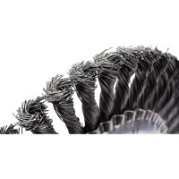 Щетка плоская (200х22.2 мм; витая; сталь 0.5 мм) для УШМ Elitech 1820.073700