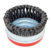 Щетка чашечная усиленная (125 мм; М14; витая 0.5 мм) для УШМ Elitech 1820.075600