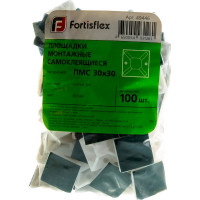 Монтажные самоклеящиеся площадки FORTISFLEX ПМС 30х30 белый 100шт 49446