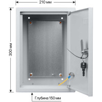 Щит с монтажной панелью ЩМП-3.2.1-0 300х210х150 TDM ELECTRIC SQ0905-0050