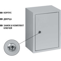 Щит с монтажной панелью ЩМП-3.2.1-0 300х210х150 TDM ELECTRIC SQ0905-0050