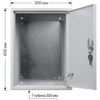 Щит с монтажной панелью ЩМП-4.3.2-0 400х300х200 TDM ELECTRIC SQ0905-1012