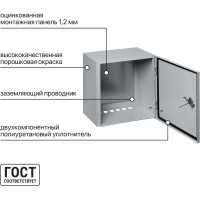 Щит с монтажной панелью ЩМП-4.4.2-0 IP66 400х400х250 TDM ELECTRIC SQ0905-0086