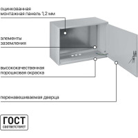 Щит с монтажной панелью ЩМП-4.6.2-0 400х600х250 TDM SQ0905-0063