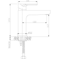 Смеситель для раковины Rossinka RS33-13