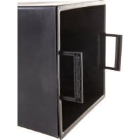 Кашпо для цветов Prosperplast Urbi square 49 л, антрацит, 2 предмета DURS325-S433