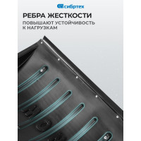 Пластиковый движок для снега СИБРТЕХ с П-образной ручкой 790х450мм Россия 61594