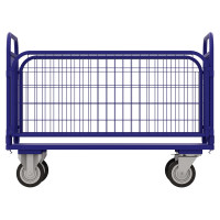 Платформенная тележка с сетчатыми бортами и складными ручками RUSKLAD ТСРС 5, 700x1200 мм, d160 мм ТСРС 5 160