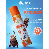 Репеллентный аэрозоль от клещей и комаров HELP 75 мл 80221