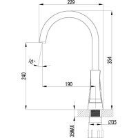 Смеситель для кухни Lemark Unit LM4555C