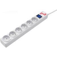 Фильтр-удлинитель Power Cube 1.9м 6роз. серый, SPG(5+1)-B-6