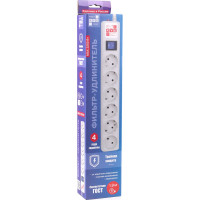 Фильтр-удлинитель Power Cube 1.9м 6роз. серый, SPG(5+1)-B-6