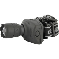 Налобный фонарь Ultraflash LED5354 серый, 1Вт LED, ZOOM, 3 режима, 3XR03, пластик, коробка 11549