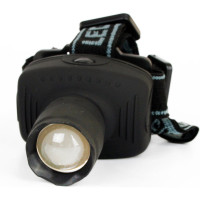 Налобный фонарь Ultraflash LED5354 серый, 1Вт LED, ZOOM, 3 режима, 3XR03, пластик, коробка 11549