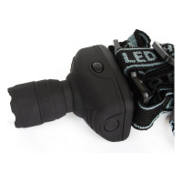 Налобный фонарь Ultraflash LED5354 серый, 1Вт LED, ZOOM, 3 режима, 3XR03, пластик, коробка 11549