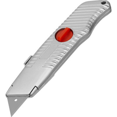 Нож MATRIX 19 мм выдвижное трапециевидное лезвие, металлический корпус 78964