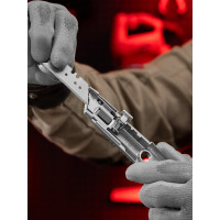 Нож MATRIX 19 мм выдвижное трапециевидное лезвие, металлический корпус 78964