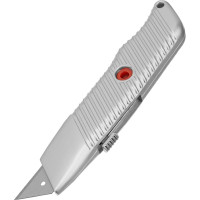 Нож MATRIX 19 мм выдвижное трапециевидное лезвие, металлический корпус 78964