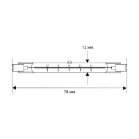 Линейная галогенная лампа J 150W L=78mm 220V 2000 часов Camelion 2933