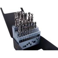 Набор сверл по металлу 1,0-13,0мм 25шт, белые, металлическая коробка, Кратон 1 05 01 015