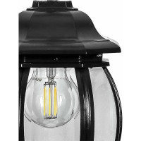 Садово-парковый светильник FERON 8105 100W 230V E27 160х160х400мм черный 11104