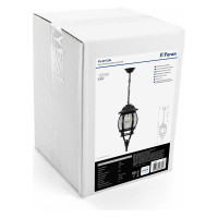 Садово-парковый светильник FERON 8105 100W 230V E27 160х160х400мм черный 11104