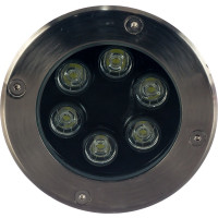 Тротуарный светильник FERON SP4112 6LED холодный белый, 6W, 120хH90mm вн.диаметр: 104mm, IP67 32016