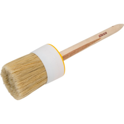 Кисть Стандарт (круглая, натуральная щетина, деревянная рукоятка) 65мм Biber 31189 тов-001906