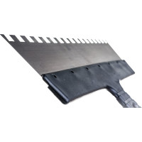 Фасадный зубчатый шпатель (350 мм, нержавеющая сталь, 10 мм) Biber 35239 тов-169790