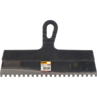 Фасадный зубчатый шпатель (350 мм, нержавеющая сталь, 8 мм) Biber 35234 тов-169785