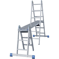 Шарнирная комбинированная лестница KRAUSE STABILO 2x3+2x6 133922