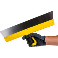 Фасадный шпатель (450 мм, нержавеющая сталь, желтая ручка) Biber МАСТЕР 35179 тов-176006