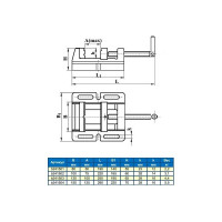Станочные тиски для сверлильных станков 125мм GRIFF Q19A b241503