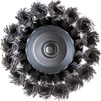 Щетка крацовка чаша витая (75 мм) для дрели Biber 70994 тов-076228
