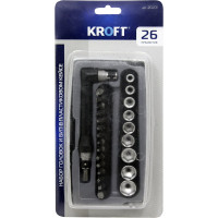 Набор головок и бит 26 шт. Kroft 202011