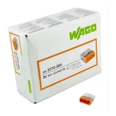 Клемма WAGO 2273-203 100 шт. 2666 WAGO.2273-203