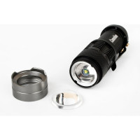 Фонарь Camelion LED5135 черный, LED XPE, ZOOM, 3 режима, 1XLR6 в комплекте, алюминий, блистер 12915