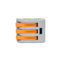 Соединительная клемма WAGO с рычажком 222-413 3-х проводная 0.08-2.5 мм. 400В. 32А без пасты 20 шт. 2531