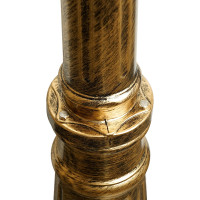 Садово-парковый светильник FERON 8111 100W 230V E27 160х160х2150 мм черное золото 11241