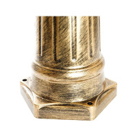 Садово-парковый светильник FERON 8111 100W 230V E27 160х160х2150 мм черное золото 11241