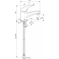 Смеситель для умывальника Vidima Орион BA001AA 00039163